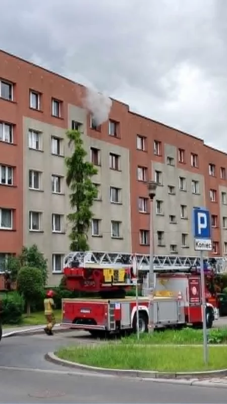 Pożar w mieszkaniu na ul. Armii Krajowej. Lokatorzy są cali, nie przeżył pies