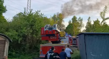 Pożar pustostanu na ul. Robotniczej