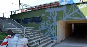 Historia Mysłowic i kolei na murach dworca. Na stacji PKP powstaje wyjątkowy mural