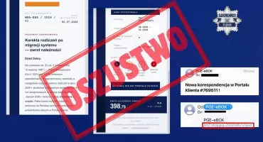 Uwaga na fałszywe e-maile. Oszuści obiecują zwrot pieniędzy i podszywają się pod dostawcę prądu